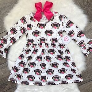 Girl Boutique Floral Football Dress